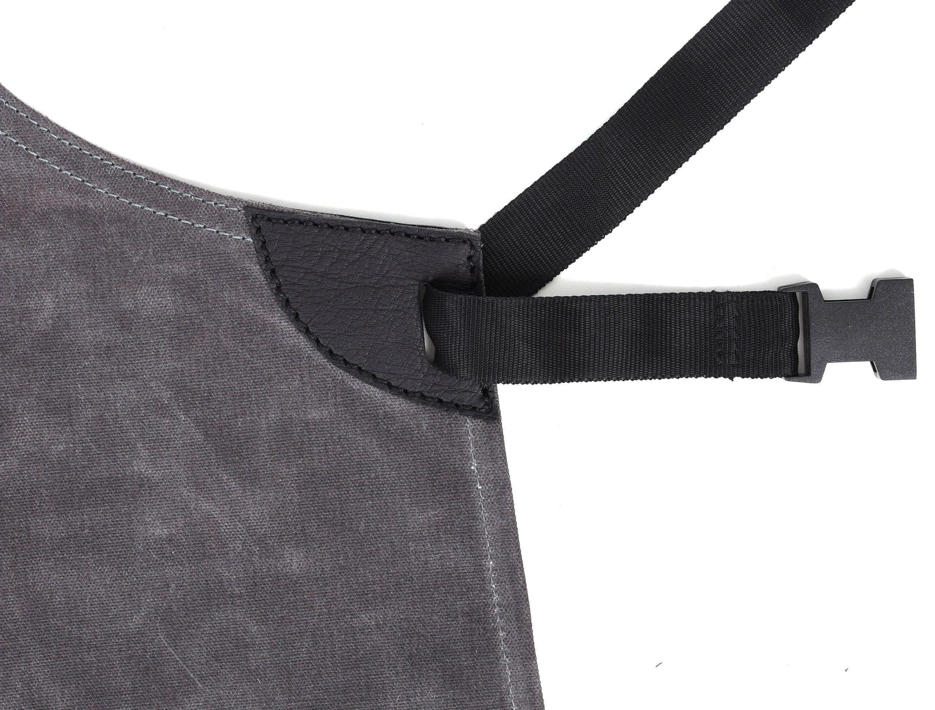 Arucas Leather Canvas Apron - Stress Grey - Gifts for You 'n Me