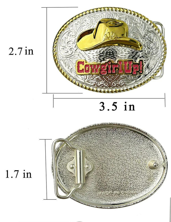 TOPACC Western Cowgirl Cowboy Hat Belt Buckle - Gifts for You 'n Me
