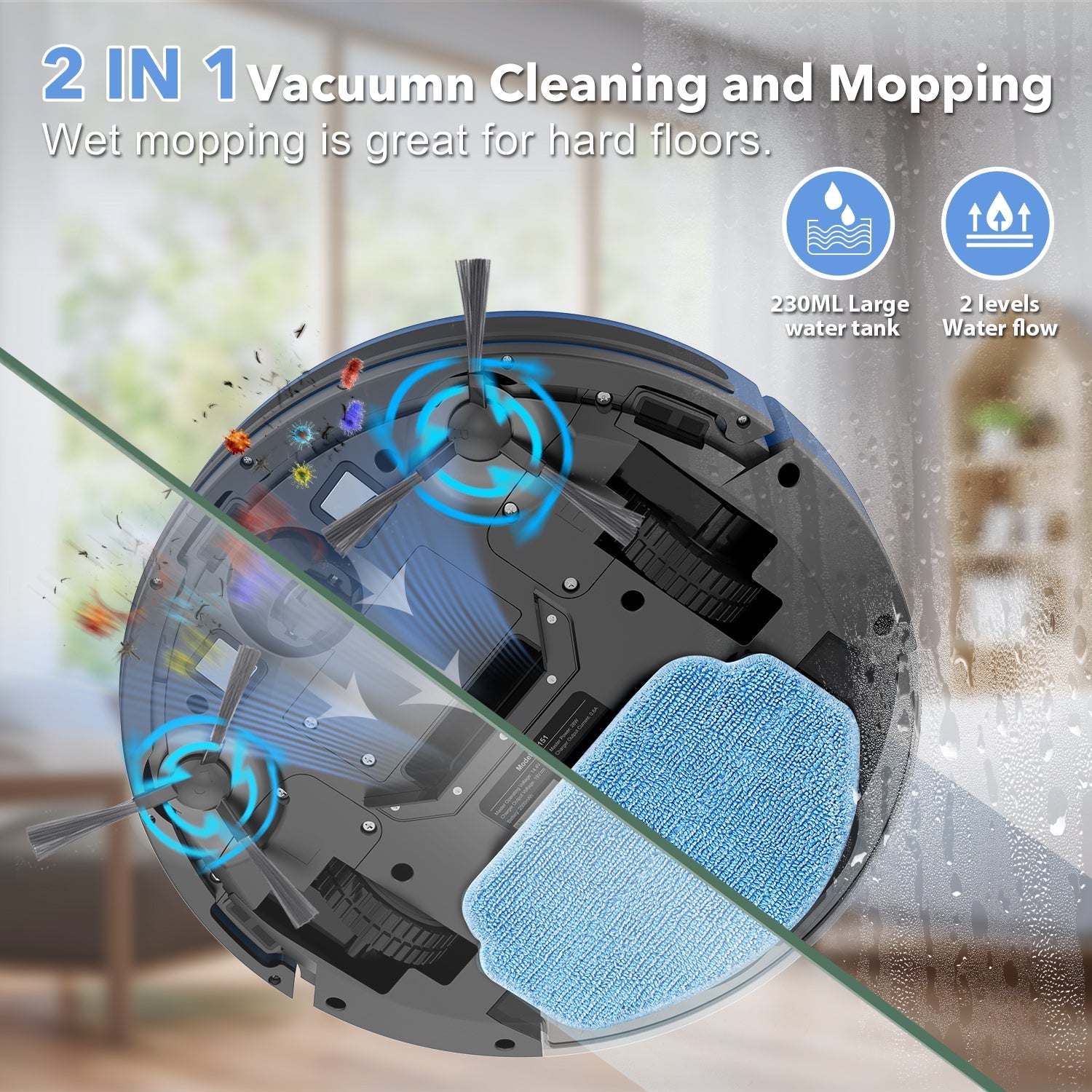 Smart 3-in-1 Robot Vacuum Cleaner (BR151)
