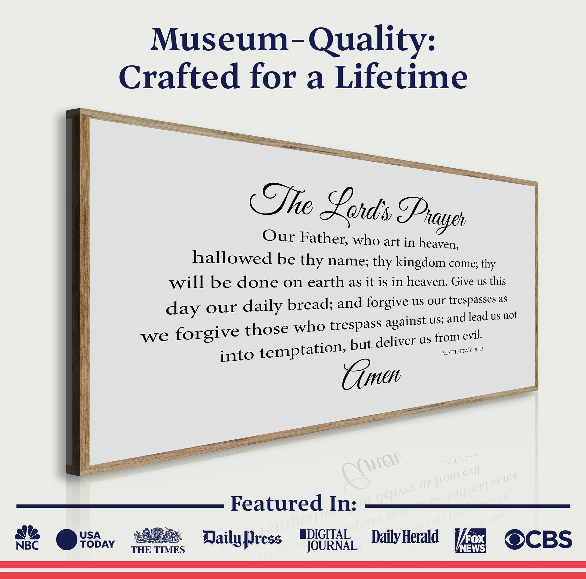 The Lord's Prayer Faith Sign