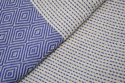Dotty Diamond Blue Turkish Towel