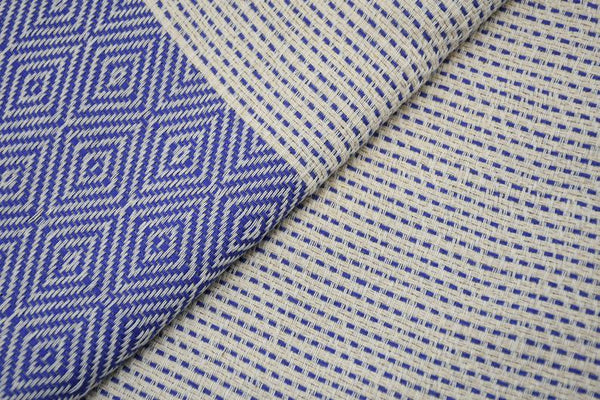 Dotty Diamond Blue Turkish Towel