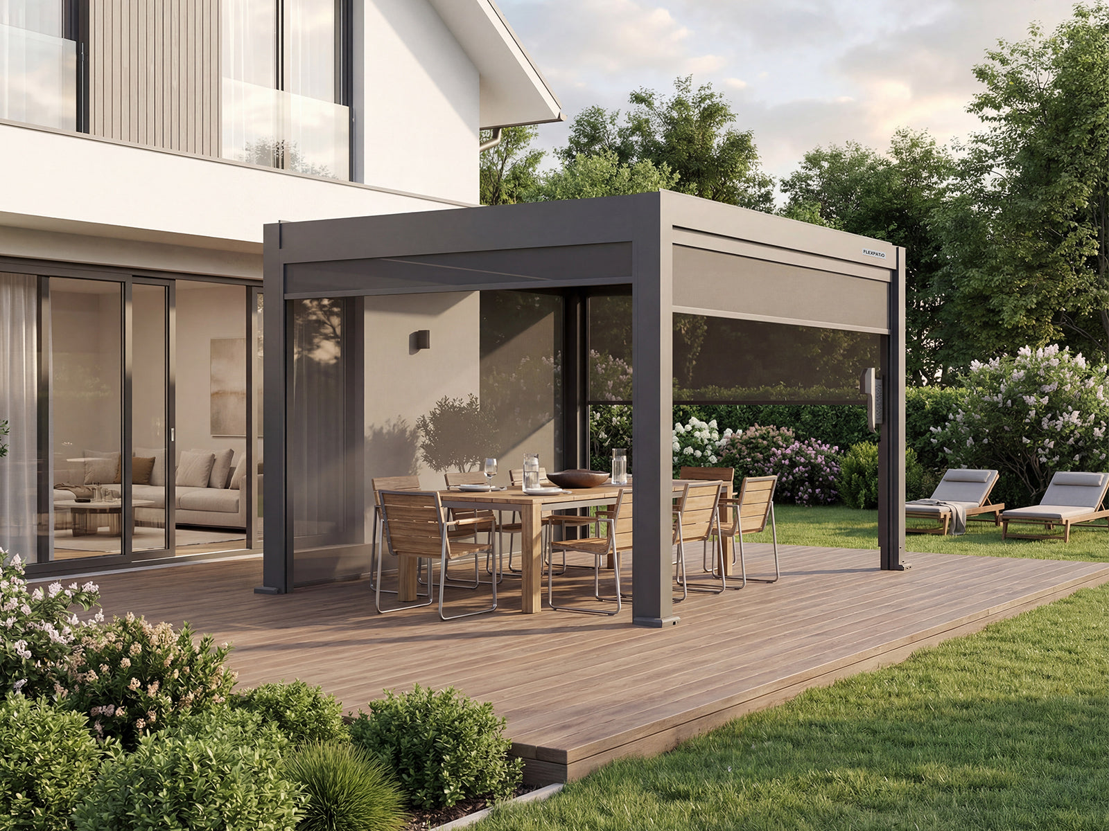 Motorized Roller Shades FlexPatio