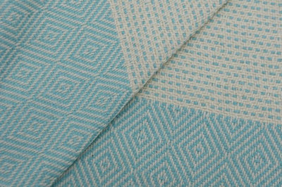 Dotty Diamond Turquoise Turkish Towel
