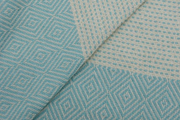 Dotty Diamond Turquoise Turkish Towel