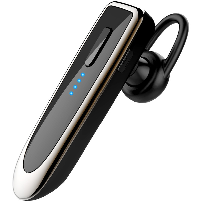Bluetooth Headset Bluetooth 5.0 Earpiece Dual Mic Noise Cancelling Bluetooth Earpiece 16Hrs Talktime Wireless Headset Hands-Free Earphone for Truck Driver Handsfree Headphones Mini Wireless Earphone Earbud Earpiece