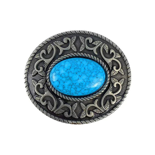 TOPACC Western Oval Turquoise Buckle#1 Copper/Bronze - Gifts for You 'n Me