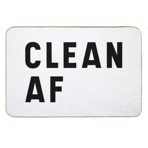 Clean AF - Funny Saying Bath Mat