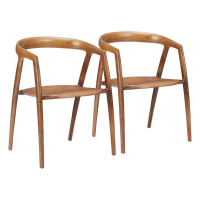 Ziran Dining Chair (Set of 2) Walnut