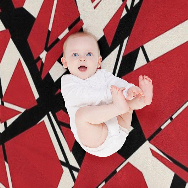 EVH Authentic Stripes Design (red) Throw Blanket