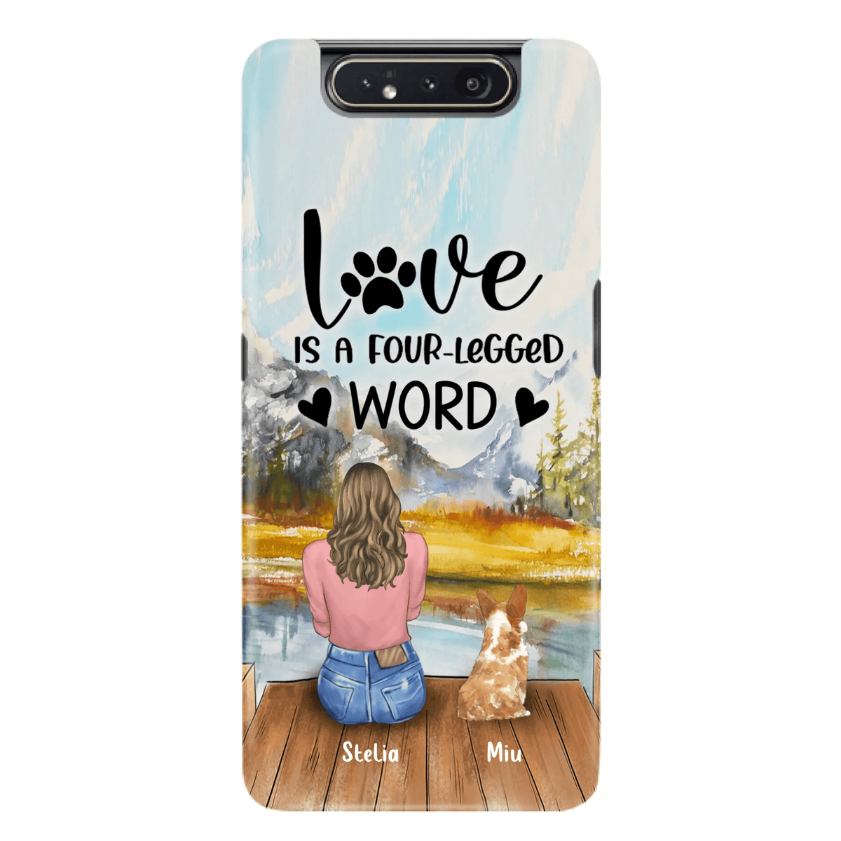 Custom Personalized Pet Mom/Pet Dad Phone Case - Gift for Dog Lovers/Cat Lovers - Up to 4 Pets - Life is better with fur babies