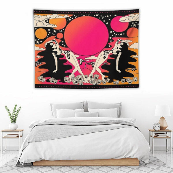Groovy Ladies at Sunset Tapestry