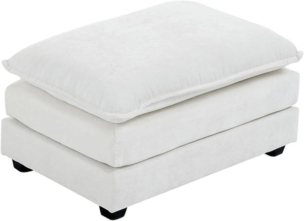 36.6 Inch Cream Ottoman Living Room Furniture Luxurious