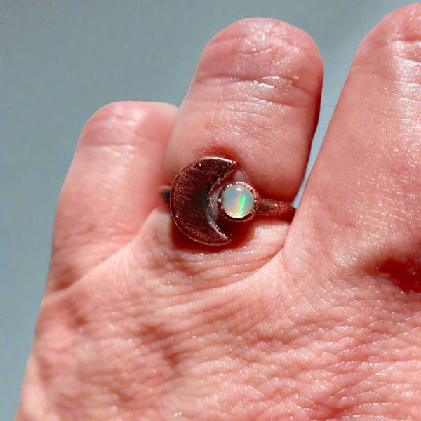 Copper Opal Ring - Emotional Balance Within | By Blackbird & Sage