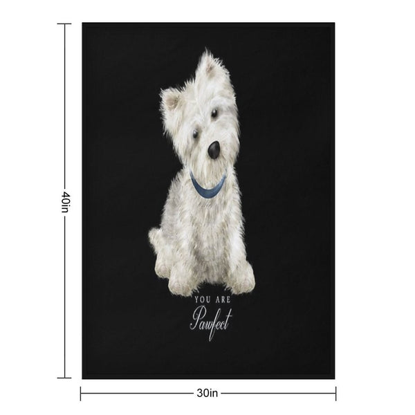 Pawfect Lovely Westie Gift-ready Throw Blanket