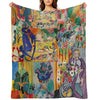 Matisse Collage Multi-functional Throw Blanket