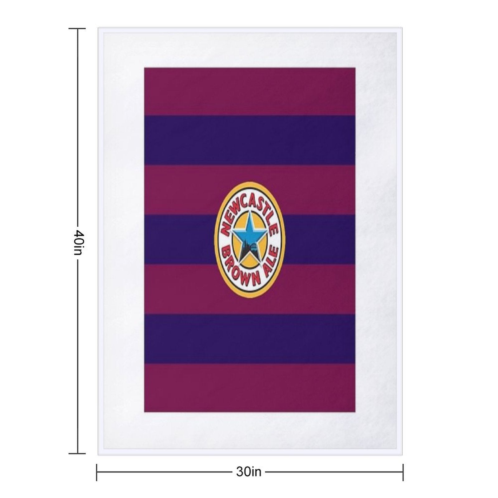 Newcastle Vintage 1996 Away Football Shirt Retro Quick-dry Throw Blanket