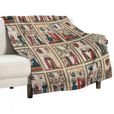 Codex Manesse Durable Throw Blanket