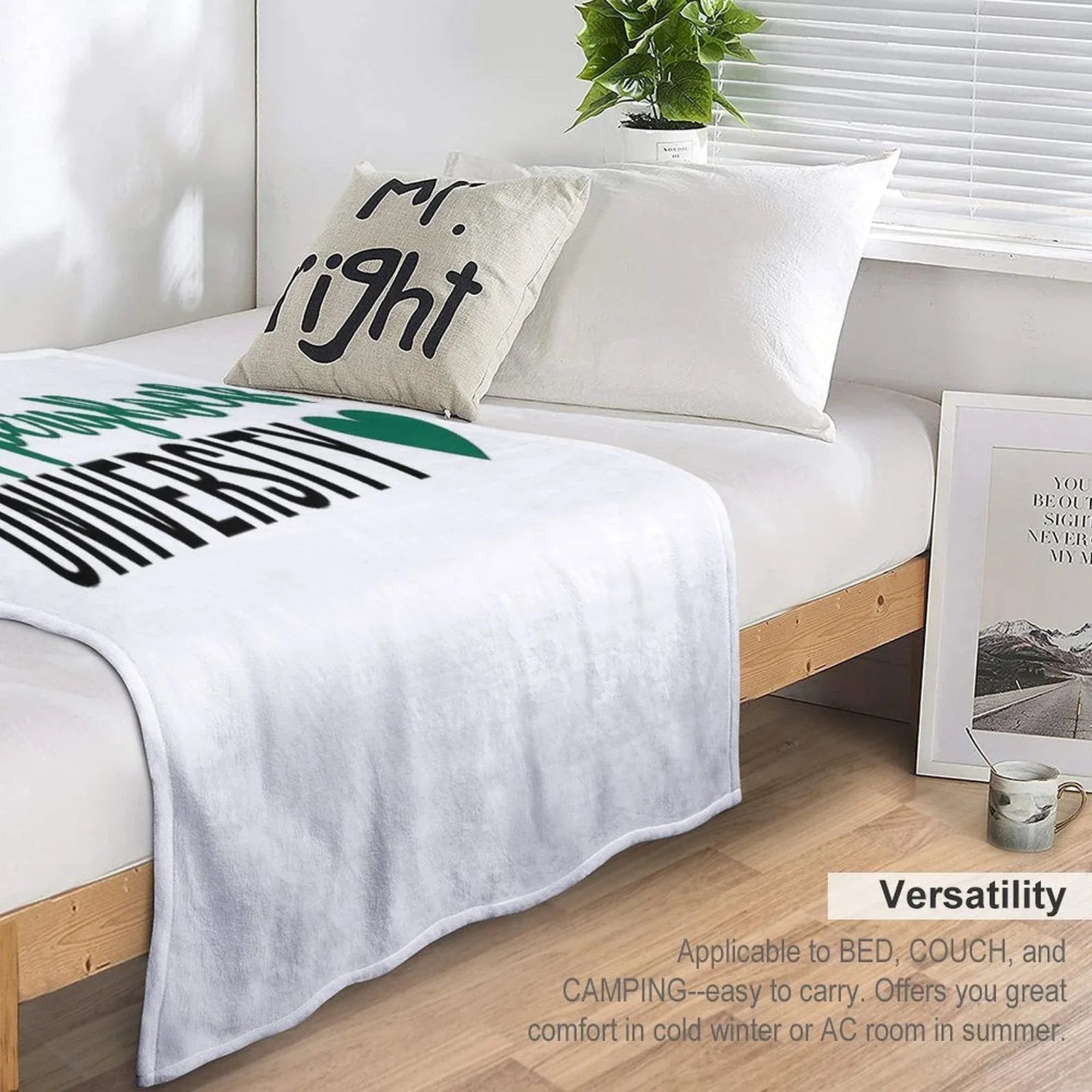 Slippery Rock Sticker Throw Blanket