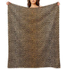Trendy Leopard Print Aesthetic – Wild Animal Pattern Design Throw Blanket