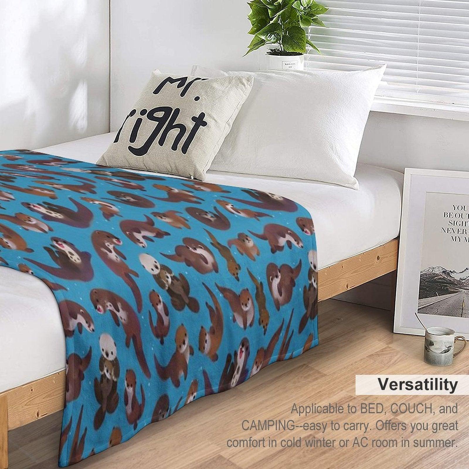 Otter Throw Blanket