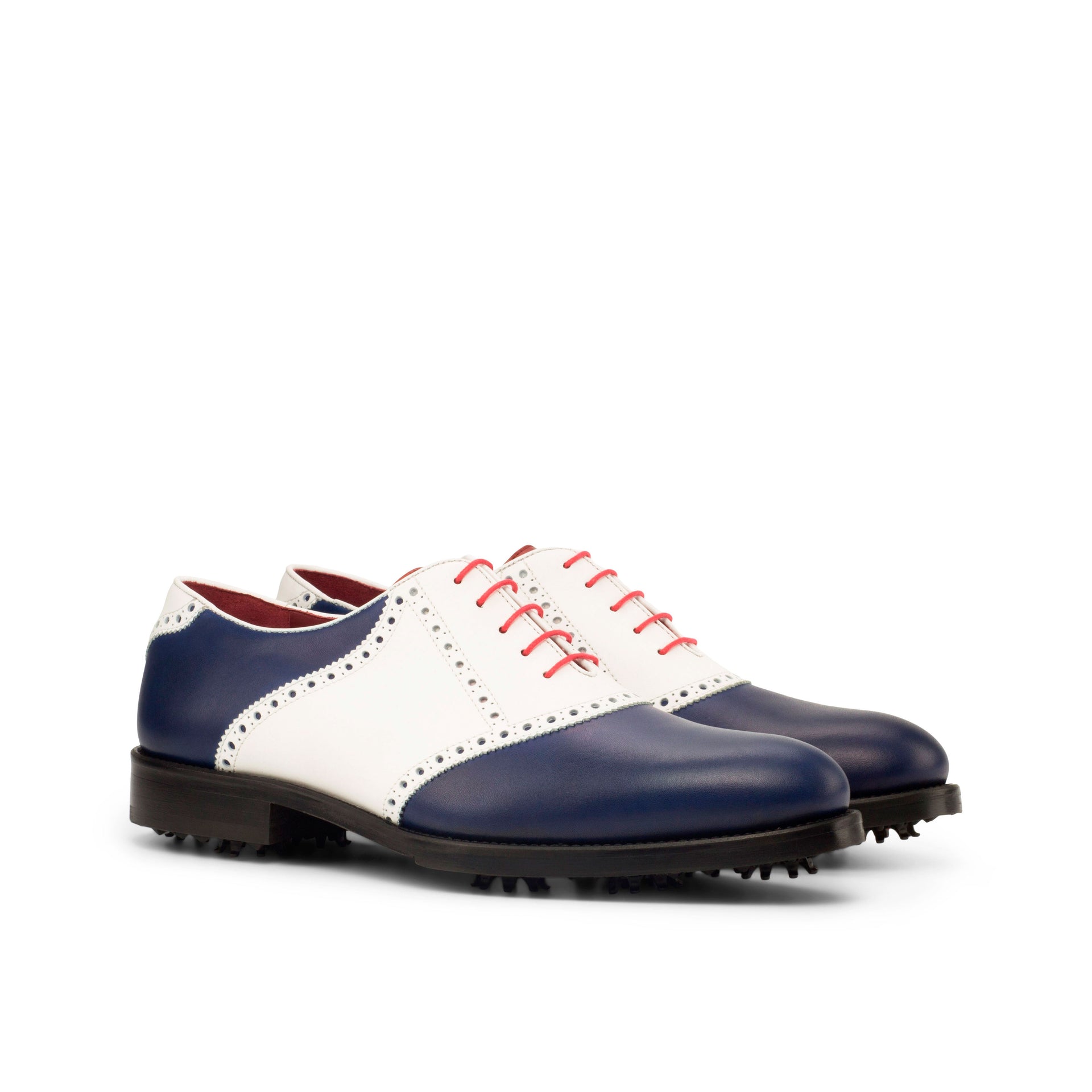 Ravara - leather saddle oxfords golf shoes