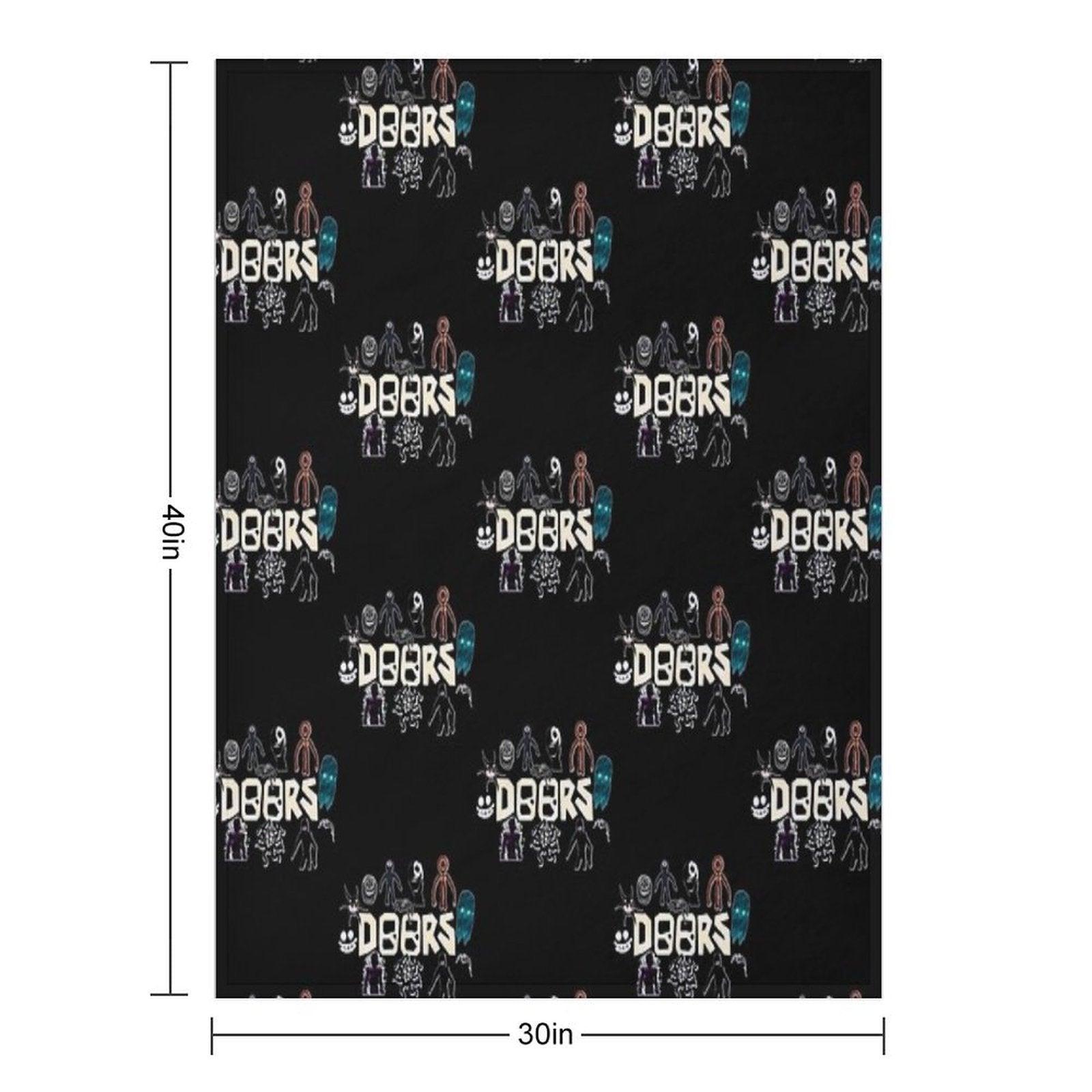 Christmas Gift. Roblox, Doors, Videogame, Monsters Throw Blanket