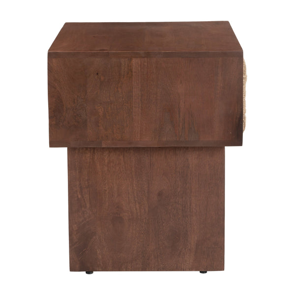 Amaria Nightstand Natural & Walnut