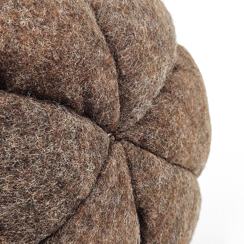 Set of 3 Fall Harvest Table Décor Brown Fabric Decorative Pumpkins