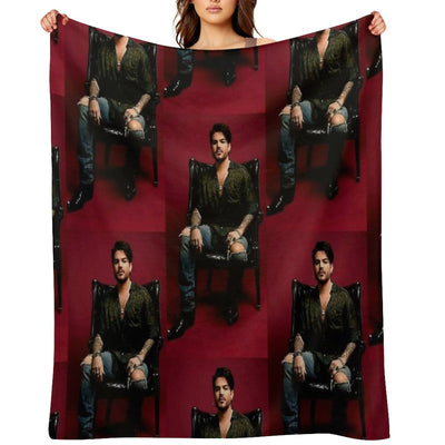 Hot Adam Lambert Easy Care Throw Blanket