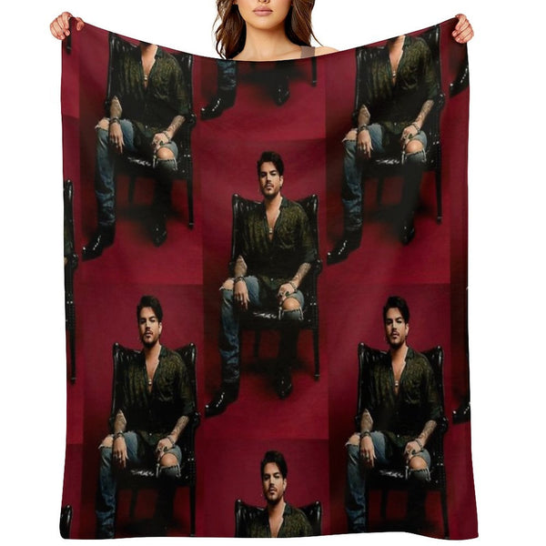 Hot Adam Lambert Easy Care Throw Blanket