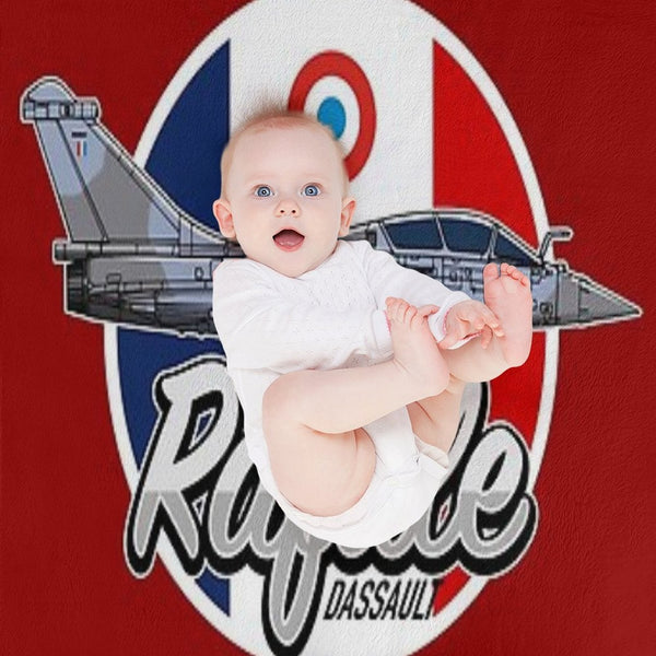 Dassault Rafale Plush Throw Blanket