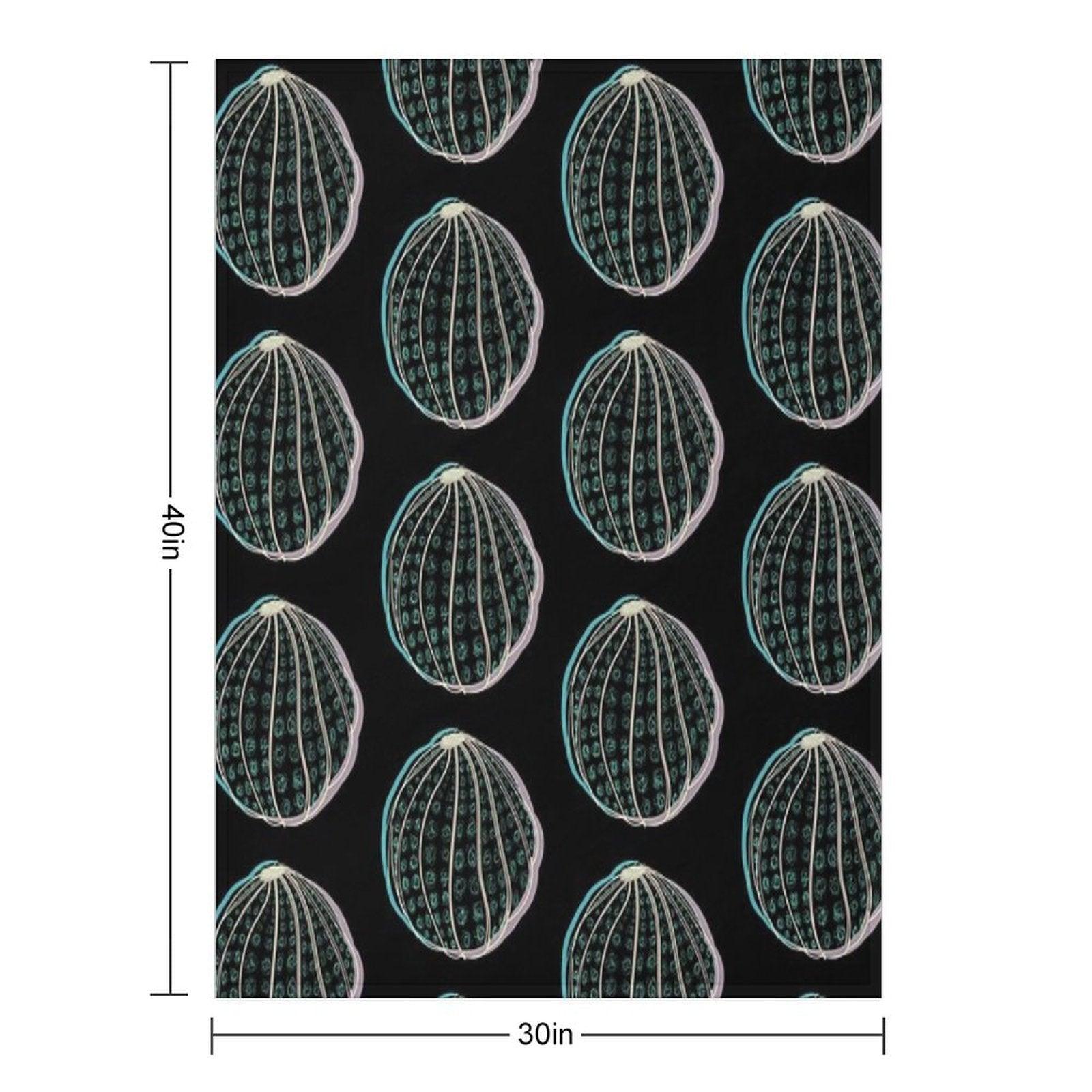 Sea Urchin Throw Blanket