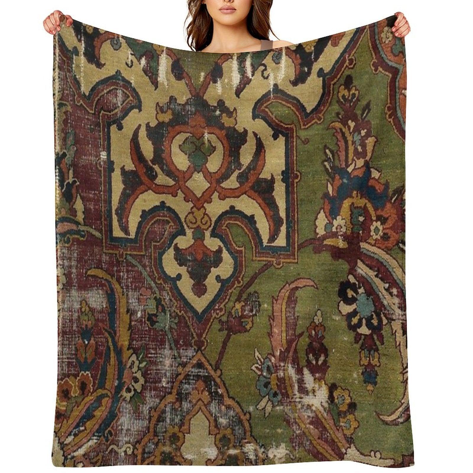 Antique Kilim 13 Throw Blanket