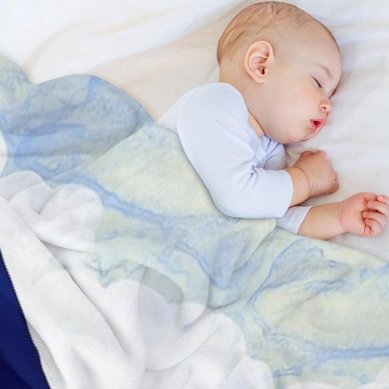 Ocean Blue Throw Blanket
