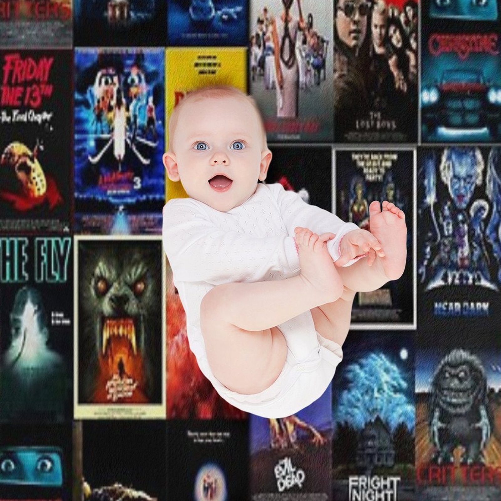 1980s Horror Classics Lightweight Throw Blanket