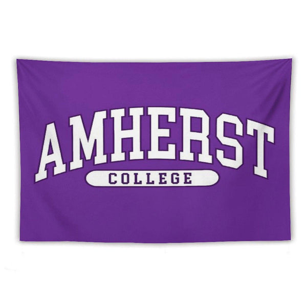 Amherst - College Font Curved Tapestry