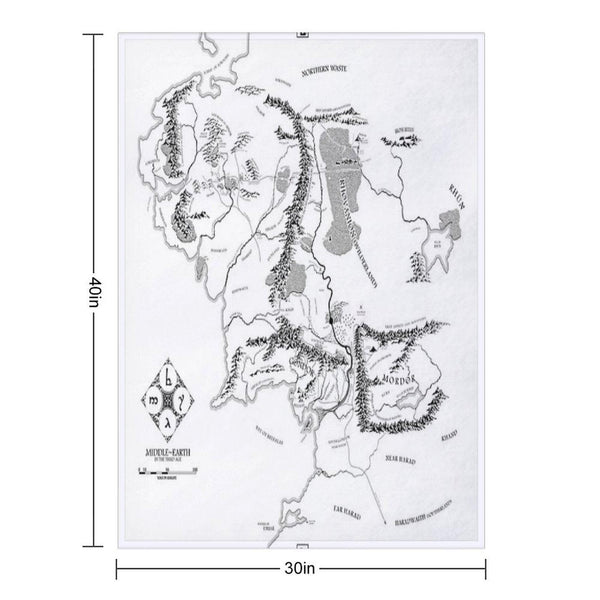 Fantasy Map Throw Blanket