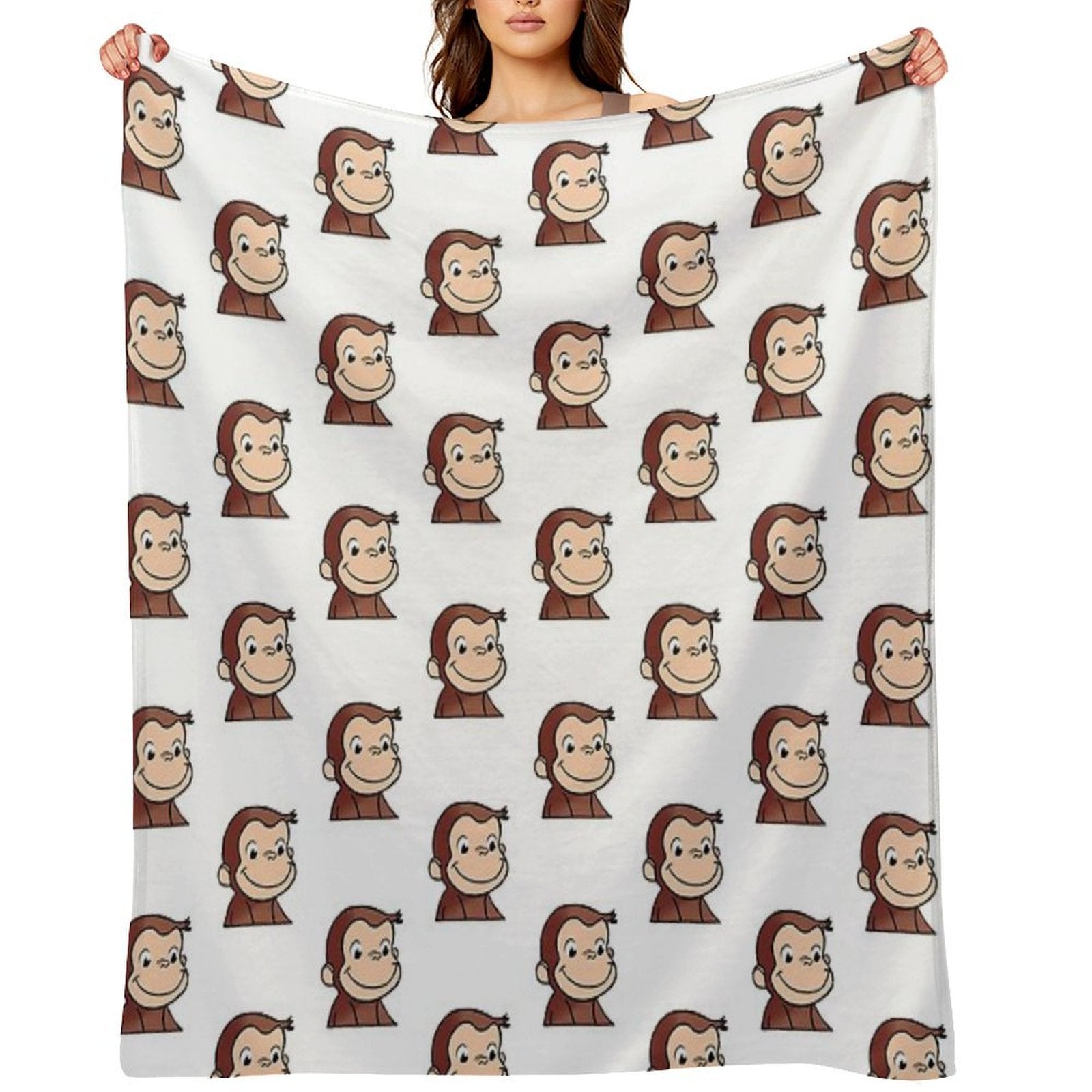 Curious George Velvety-soft Throw Blanket