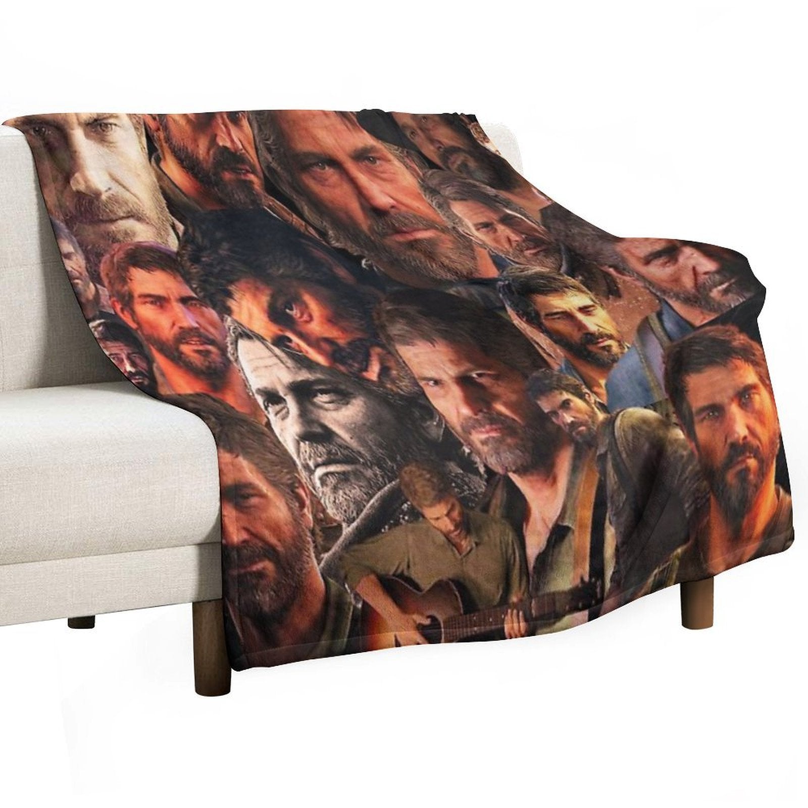 Last of Us Joel Collage Velvety-soft Throw Blanket