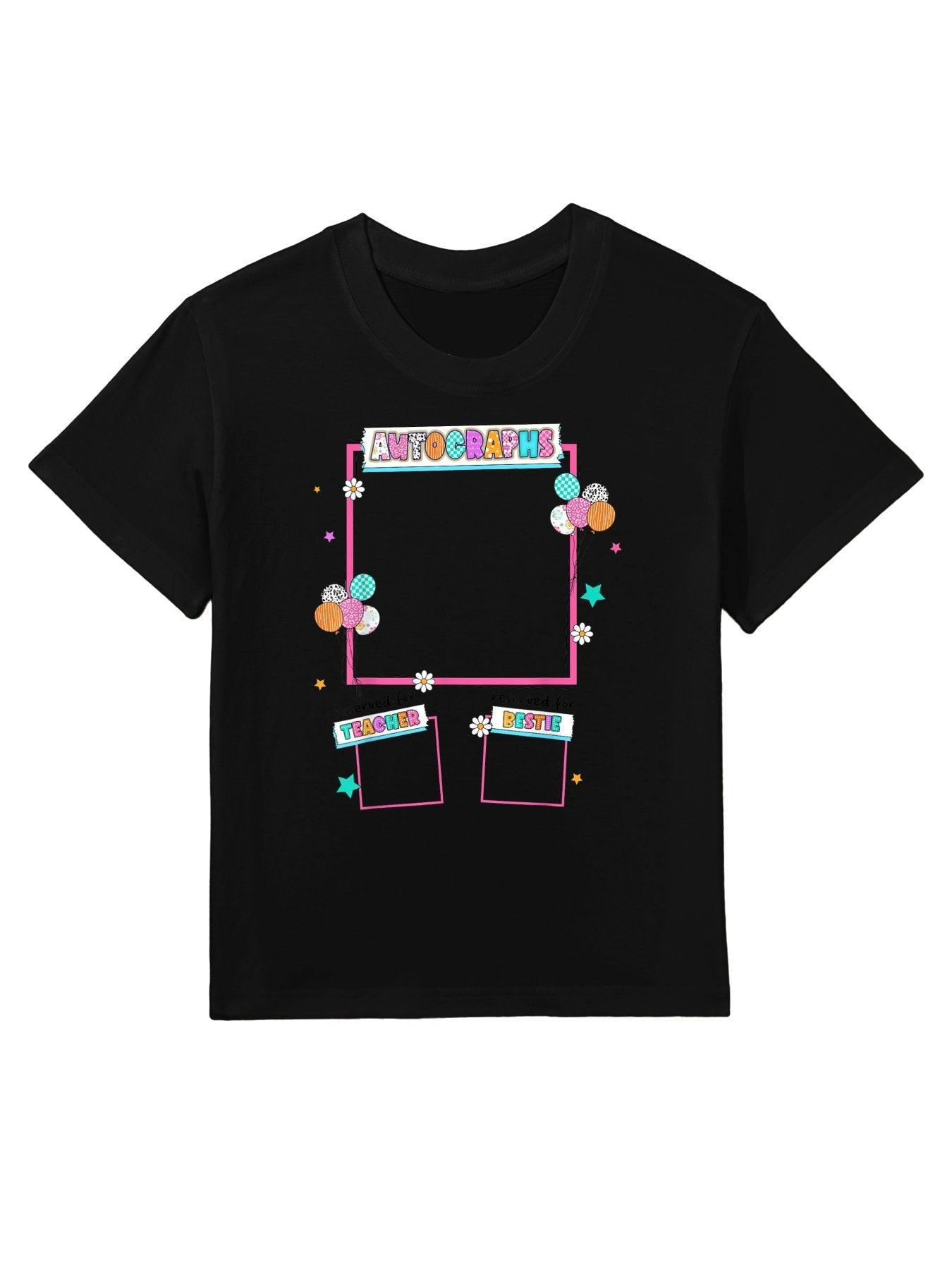 Official Last Day Of School Autograph Teachers Graduation Kids T-Shirt