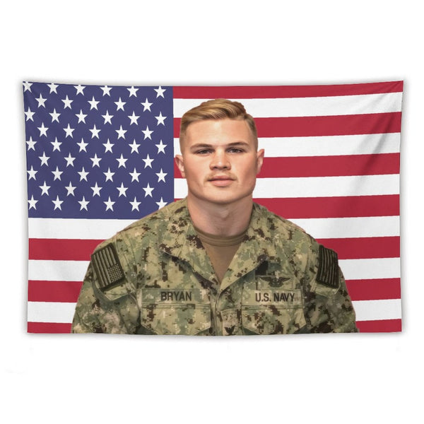 Zach Singer Bryan American Flag Tapestry BionZax