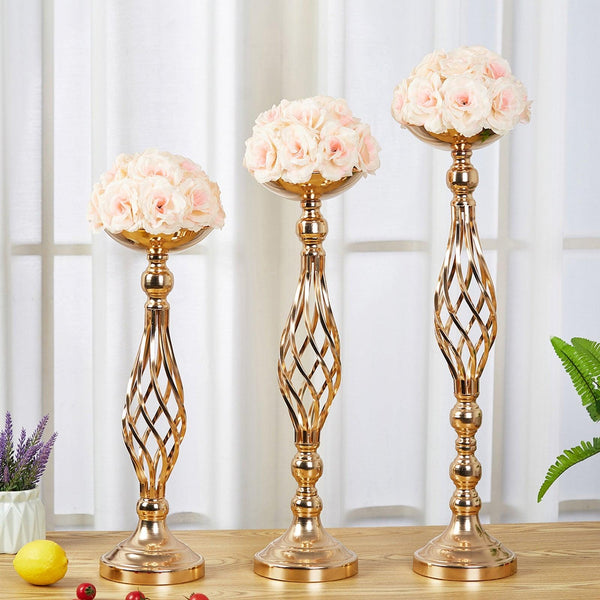 Table Candlesticks Gold Iron