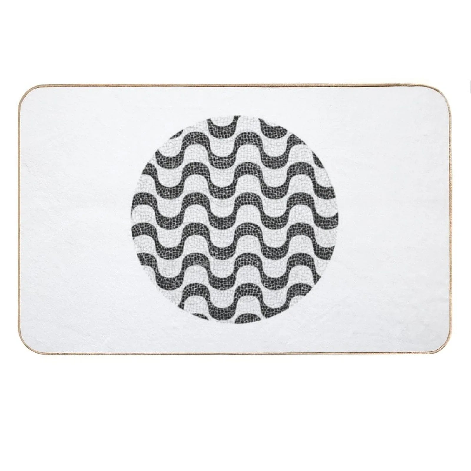Copacabana Vibes Rio De Janeiro's Charming Sidewalk Bath Mat