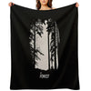 The Cure A Forest Velvety-soft Throw Blanket