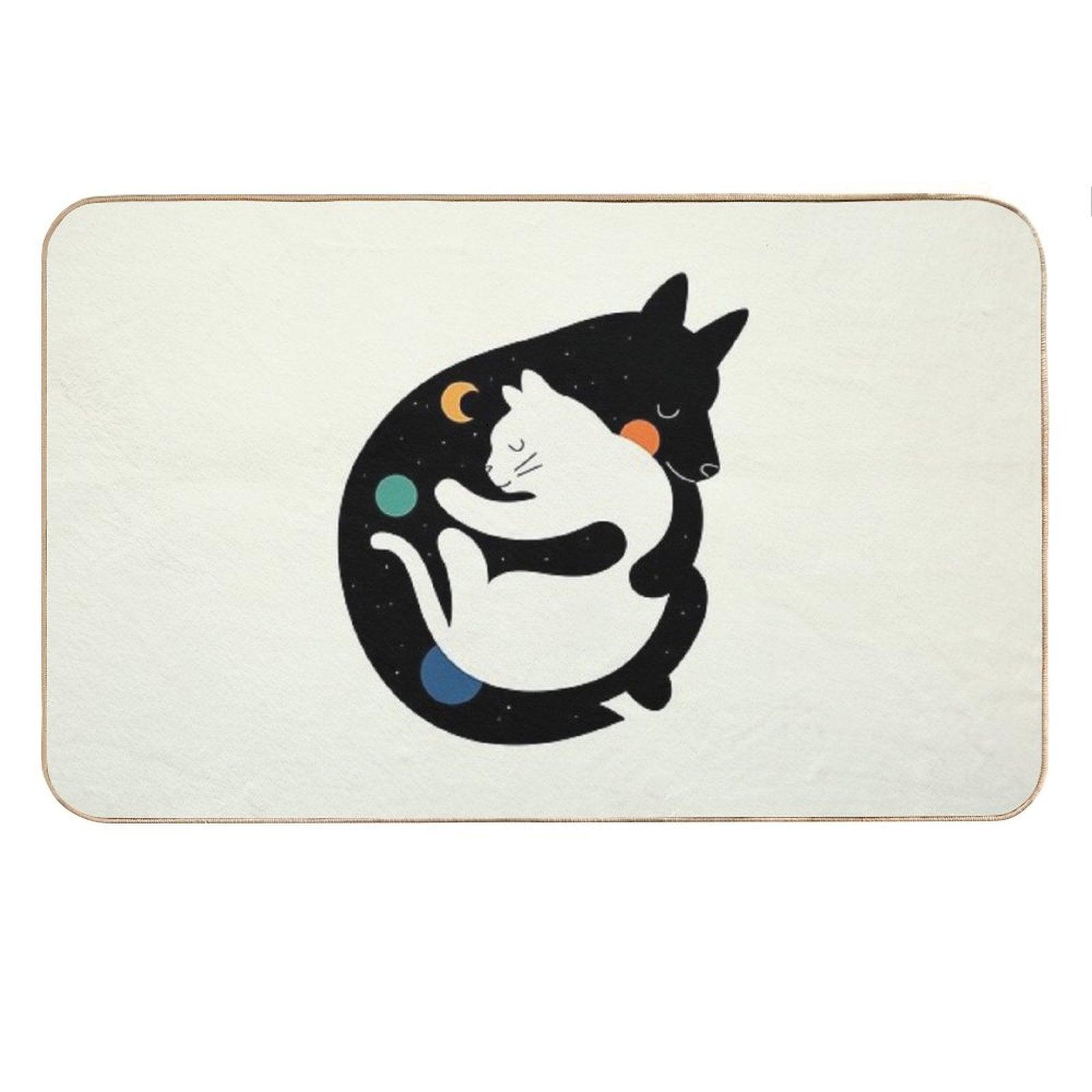 More Hugs Less Fights Bath Mat