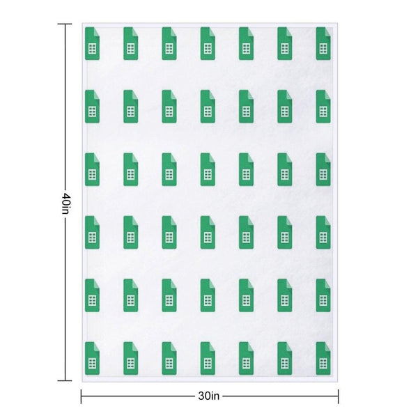 Google Sheets Throw Blanket