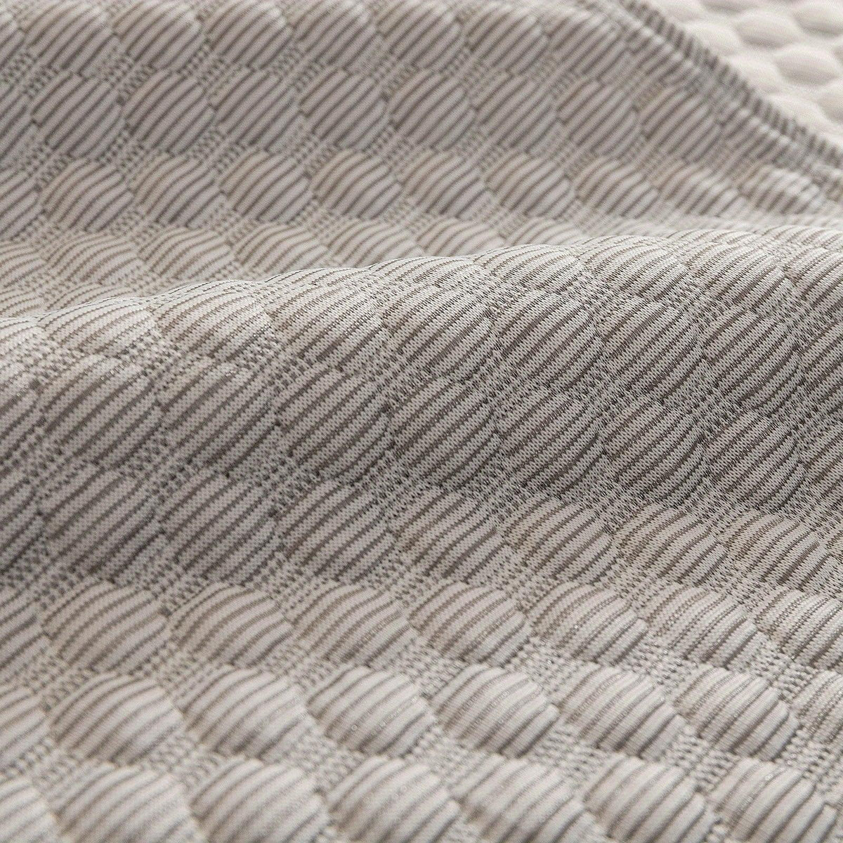 Breathable Ice Silk Light Gray Couch Cover - Cooling & Anti-Scratch