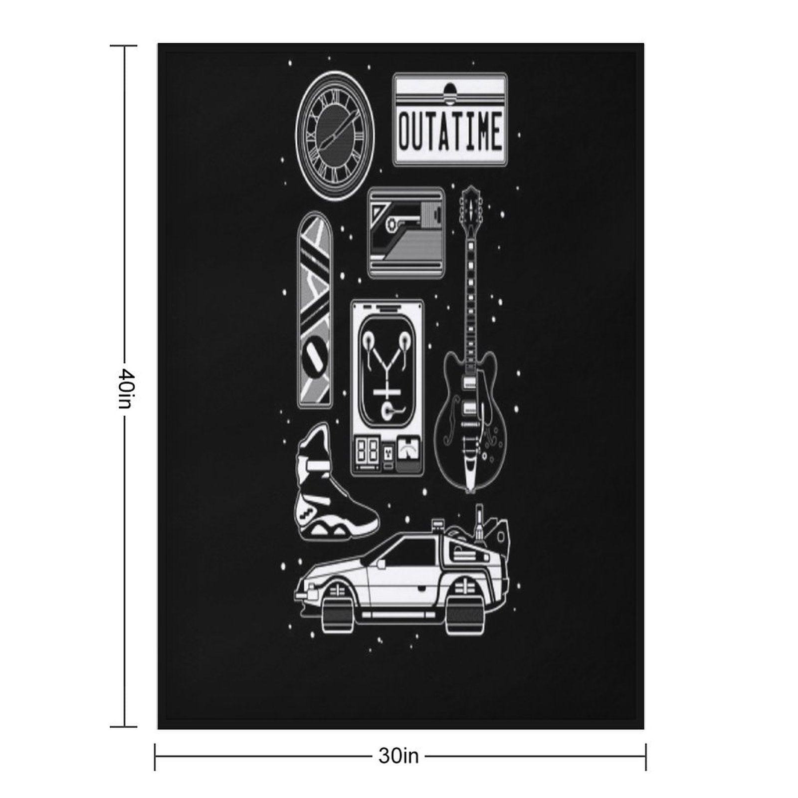 BTTF Icon Set Throw Blanket