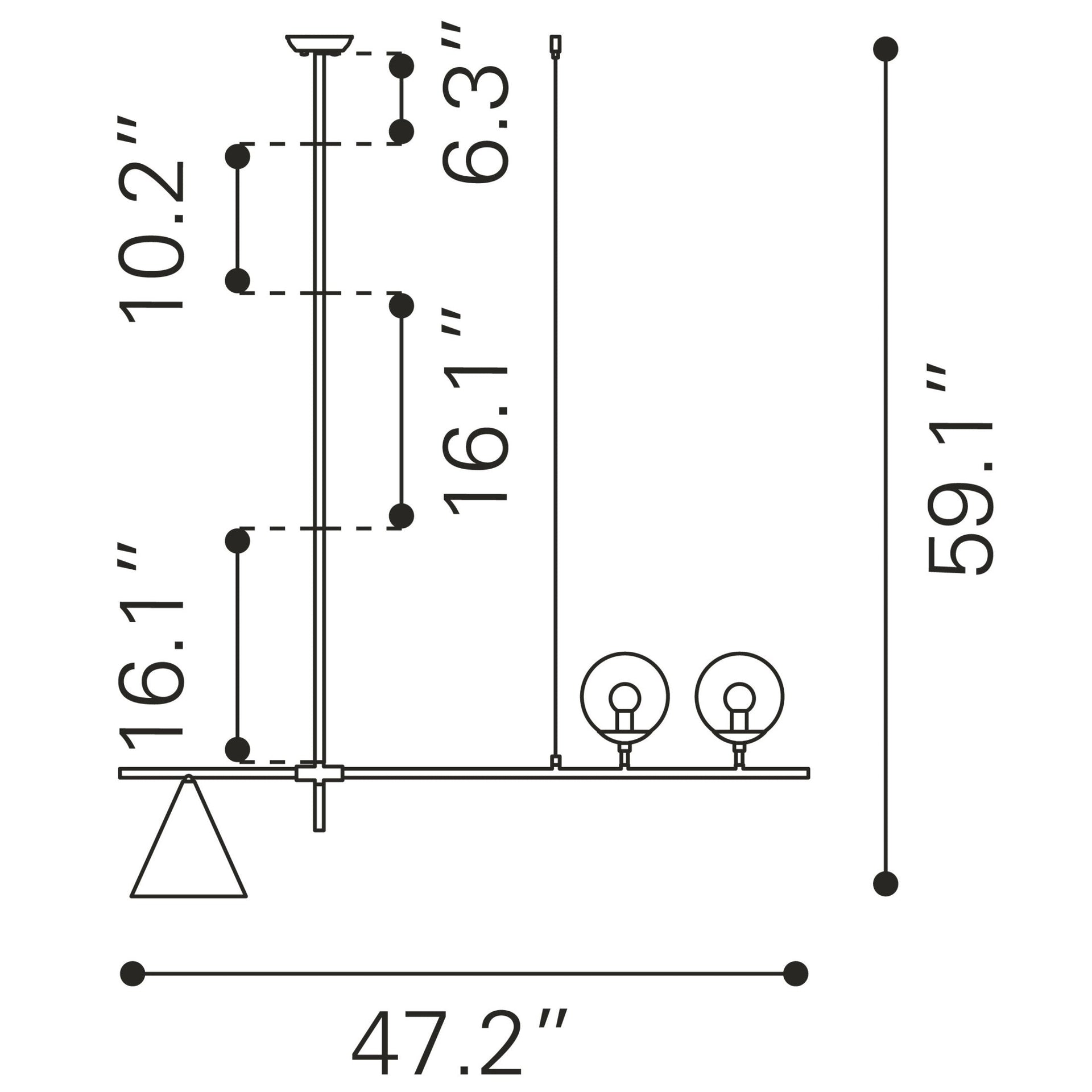 Richiza Ceiling Lamp Black
